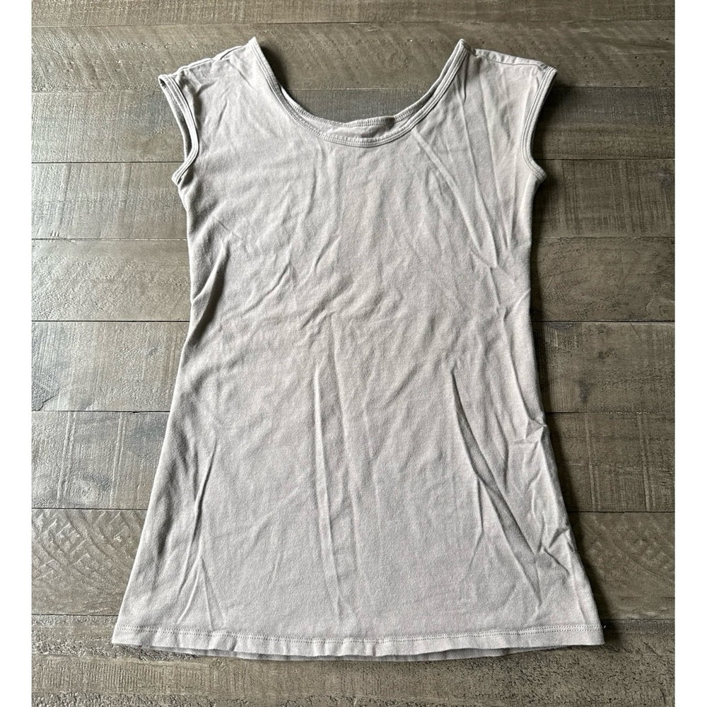 Bella Bird Women's Gray Basic Tee Tank Top size Small - Picture 1 of 7